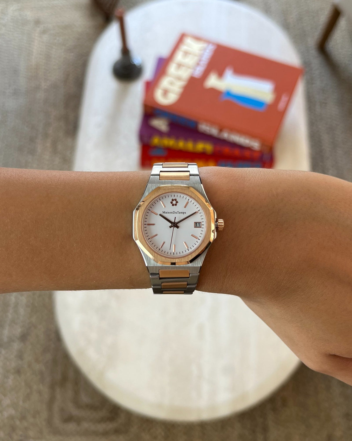Montre Femme Blanche Cassée - Marque Timing - Occasion Très Bon état - Montre Bracelet