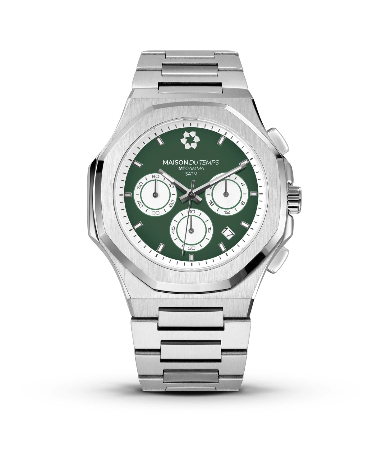 Montre Serge Blanco Chronographe Team 15 - Boîtier Acier, Bracelet Cuir Rouge, Neuf Sans étiquette
