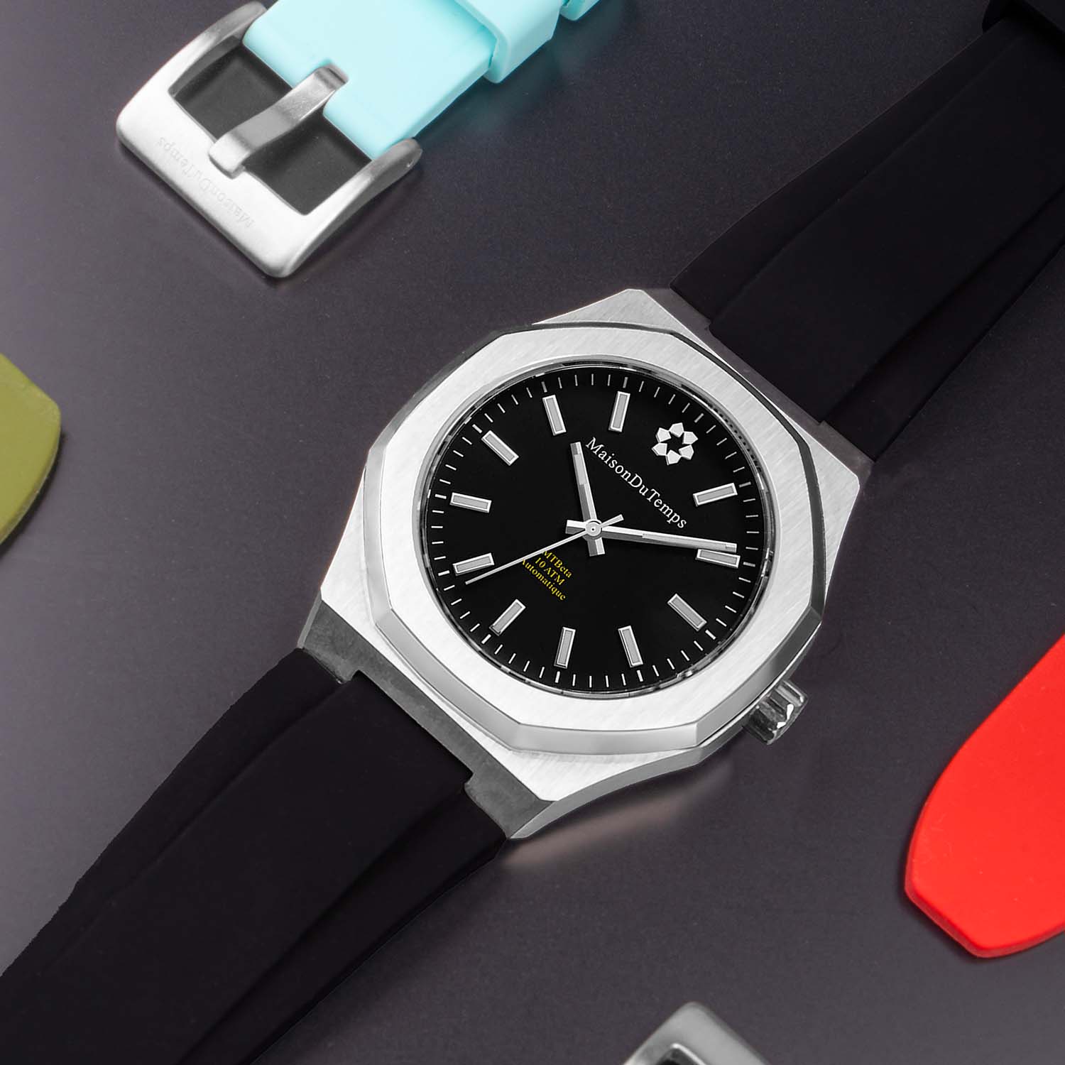 montre homme cadran noir automatique homme