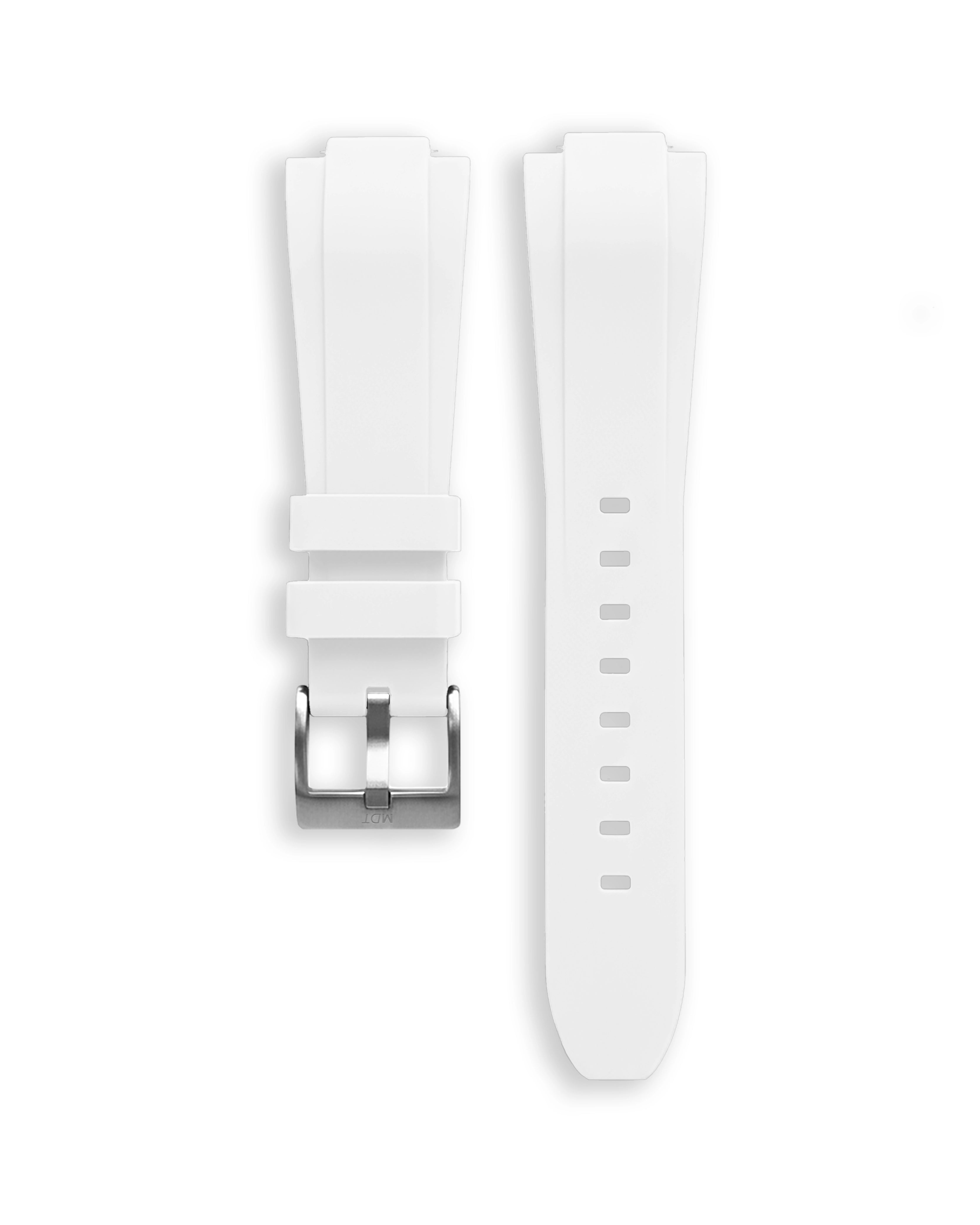14 mm weißes Armband – Stahlschnalle