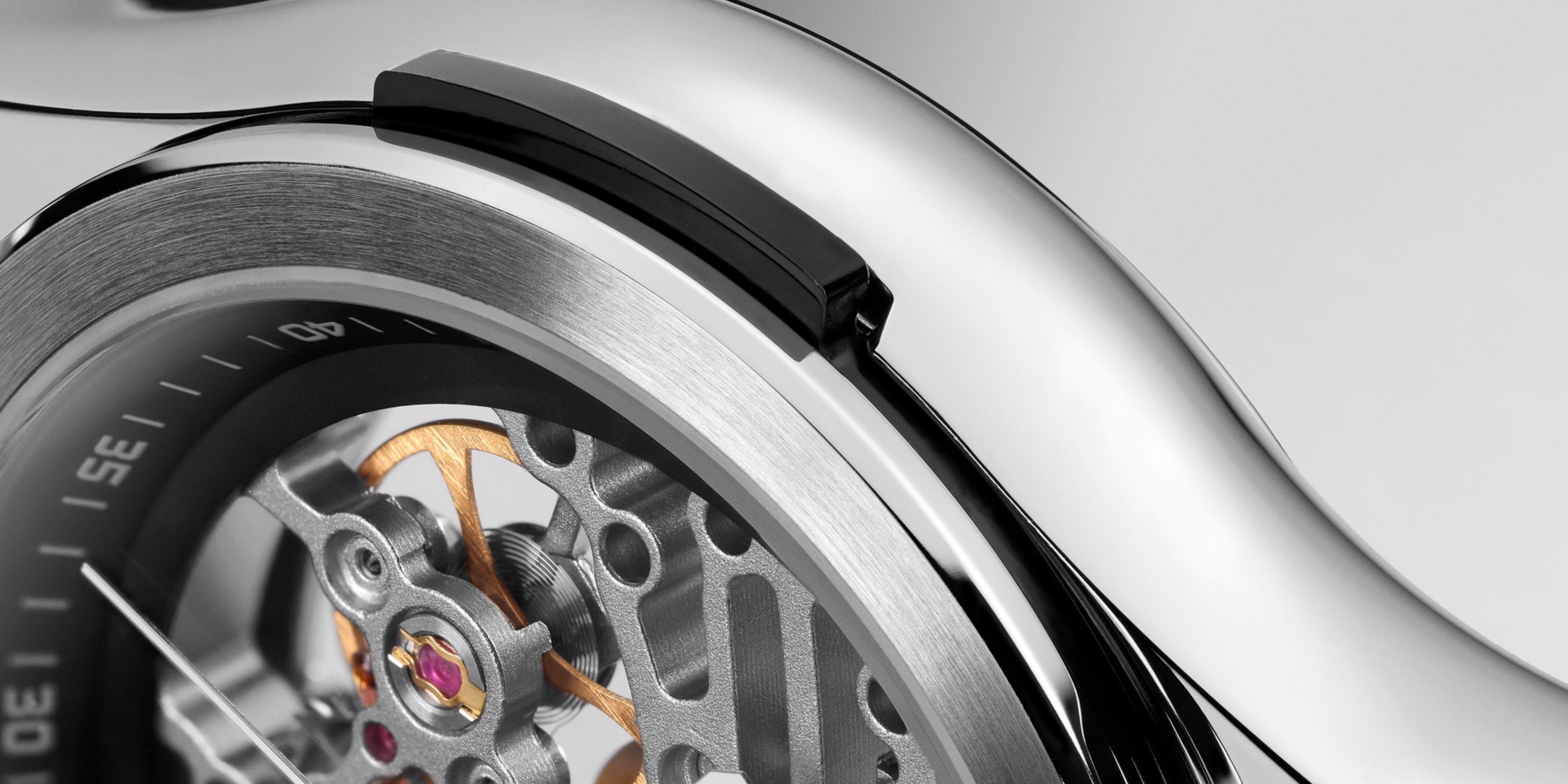 Montre Skeleton Pour Homme MTEpsilon Cadran Rond de 41mm