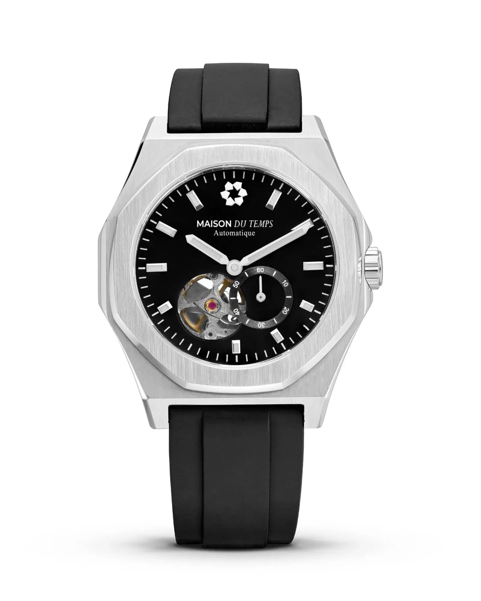MTDelta Open Heart Black with Black Rubber Strap