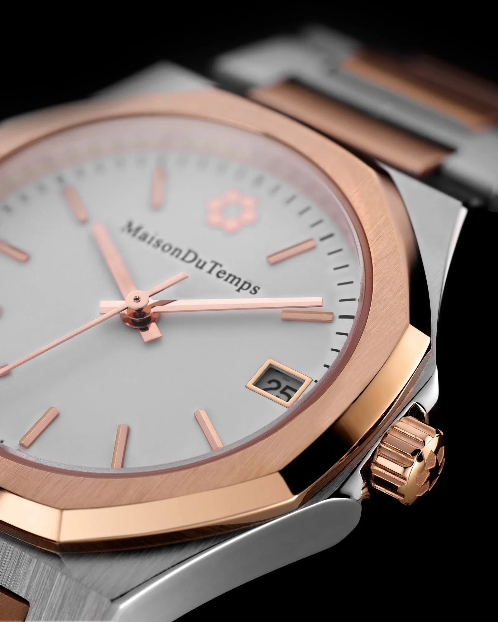 MTGamma Women White Steel Rose Gold