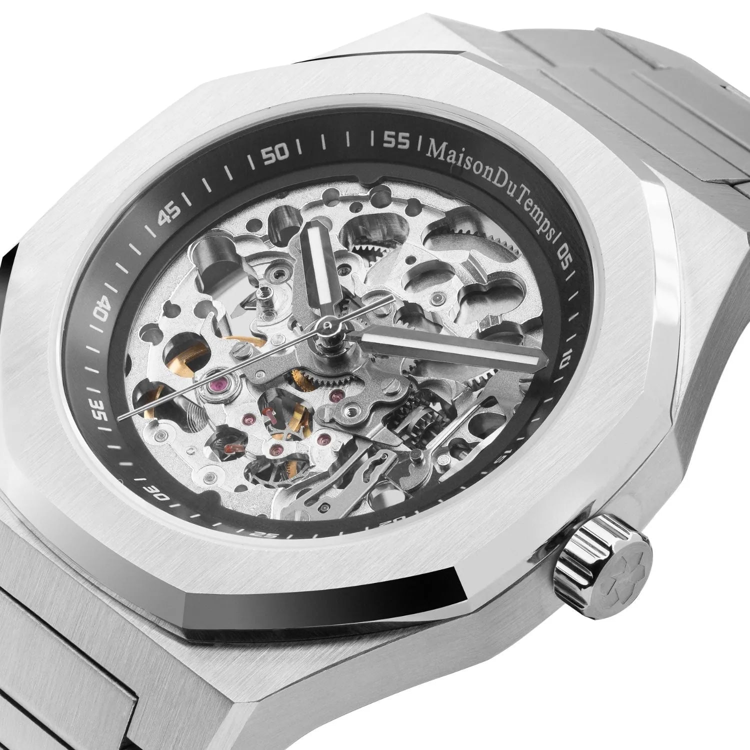 MTBeta Scheletrato Miyota Silicone Rosa