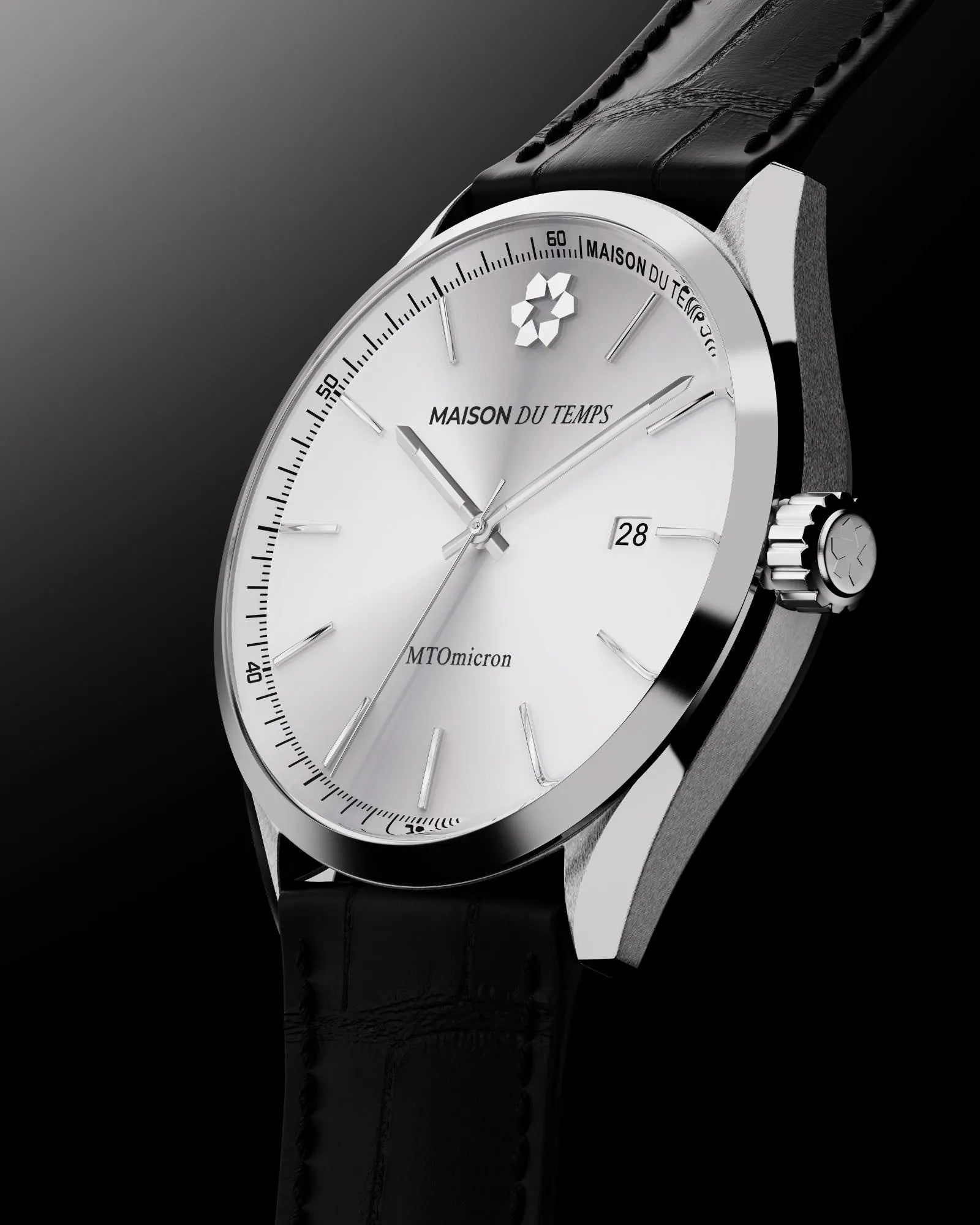 Montre 38mm MTOmicron bracelet cuir Miyota
