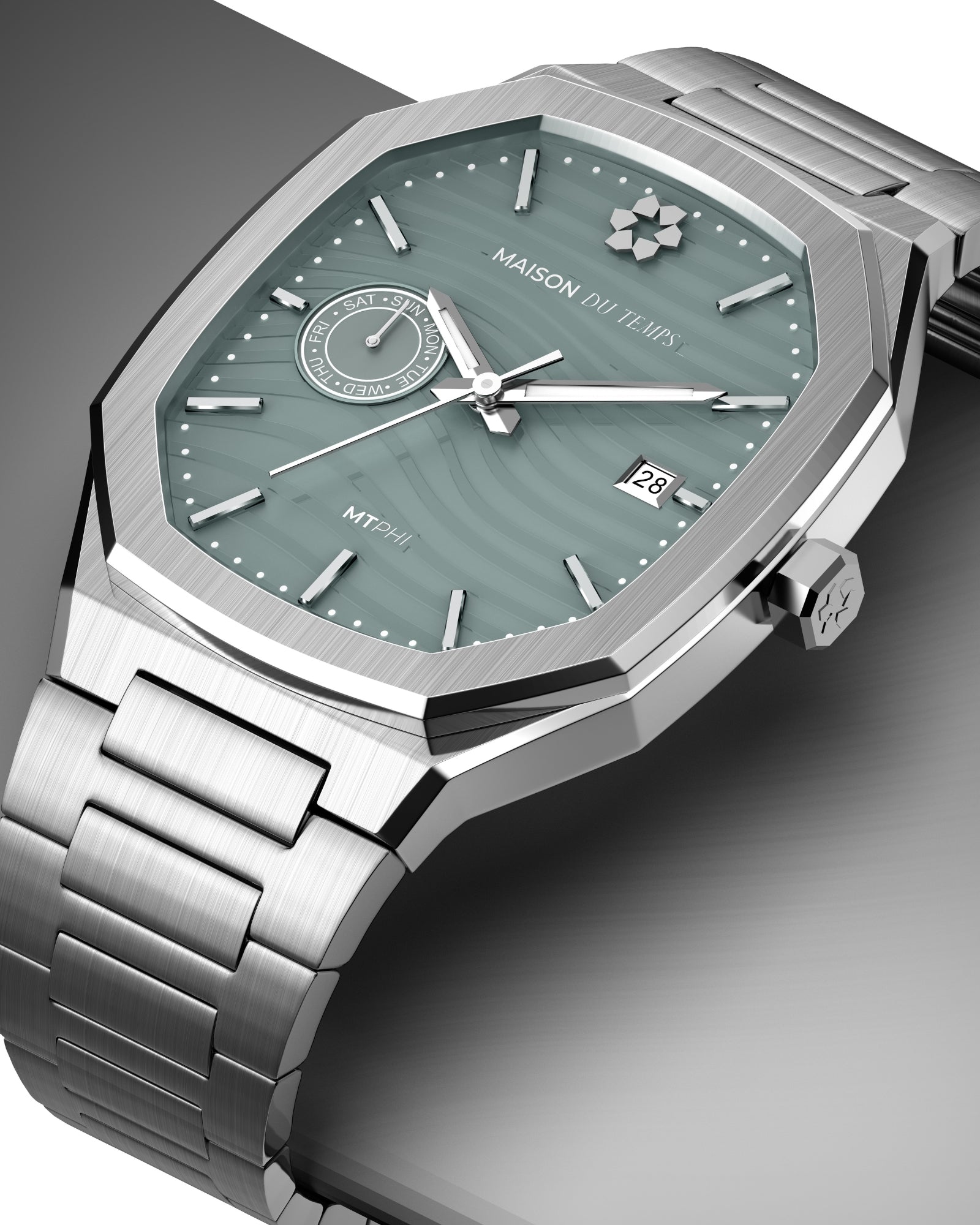 MTPhi Day-Date Vert Acier
