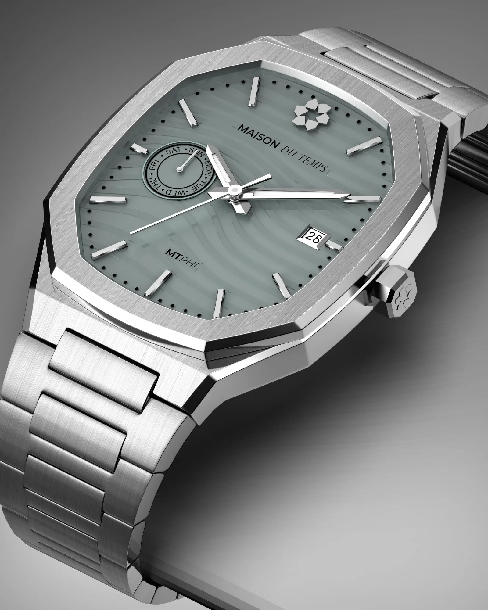 MTPhi Day-Date Vert Acier