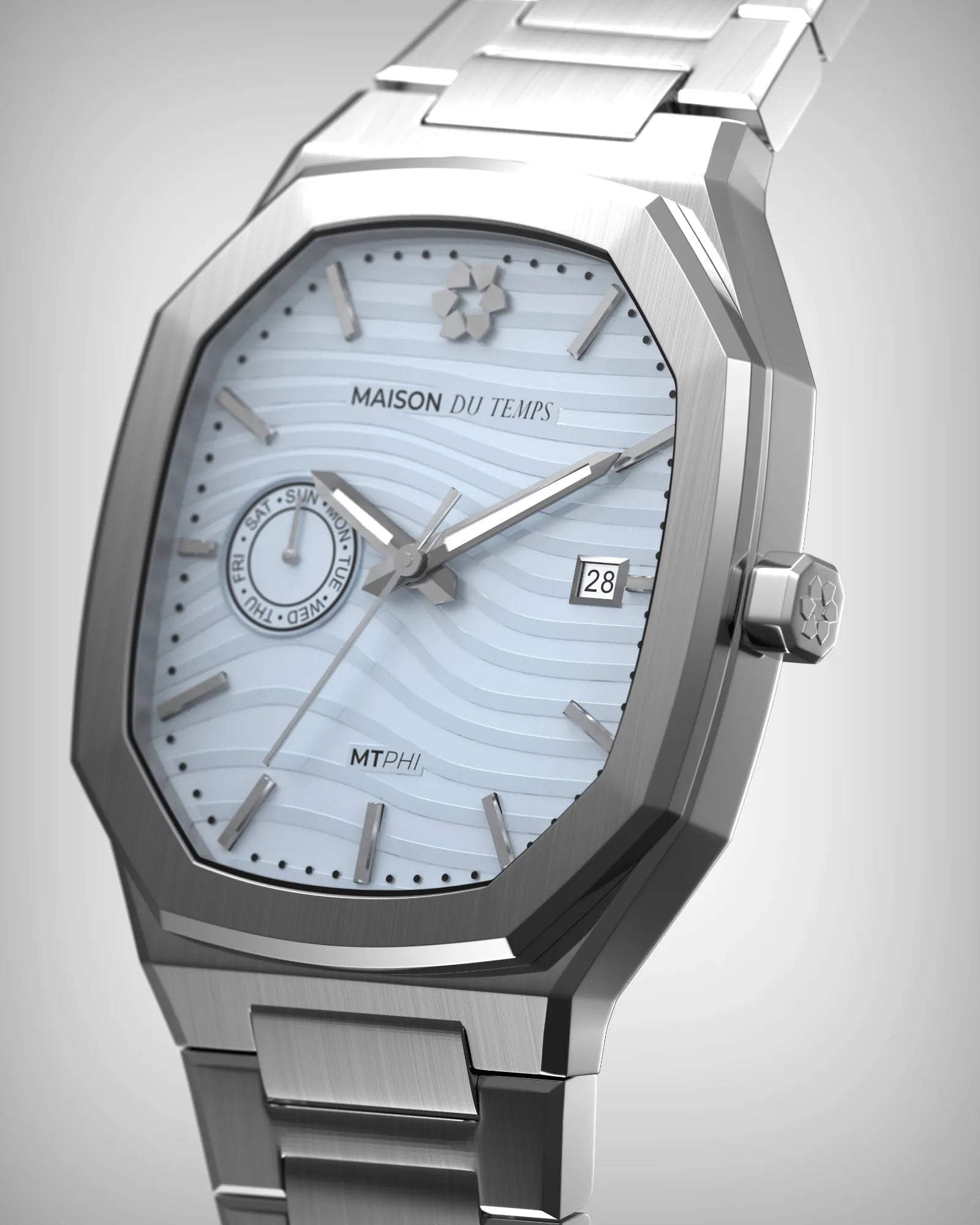 MTPhi Day-Date Bleu Acier