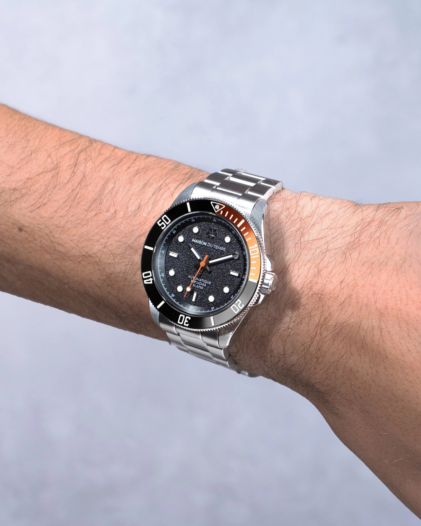 MTSigma Black/Orange Steel Bezel