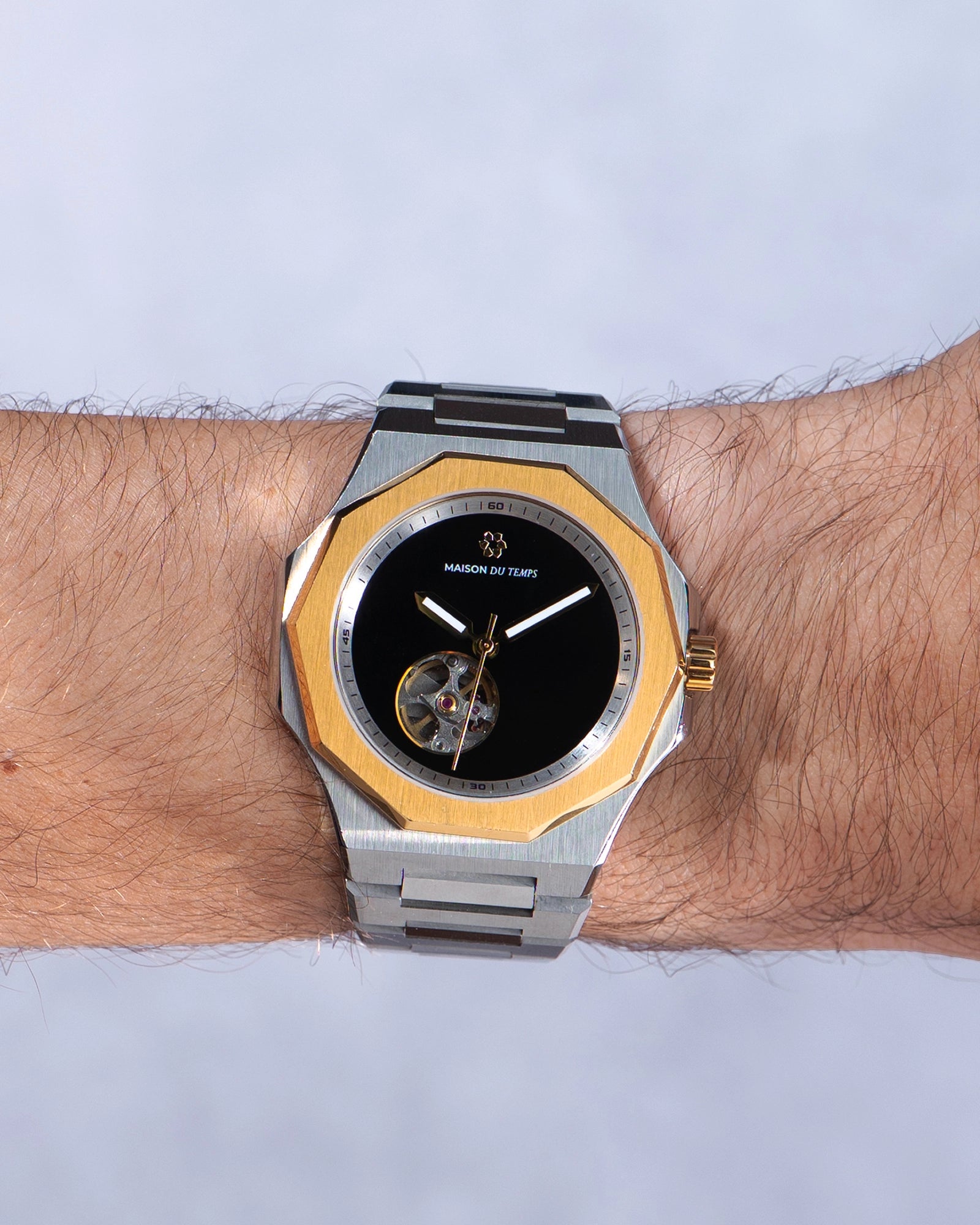 MTZeta Coeur Ouvert Noir Doré Jaune Acier