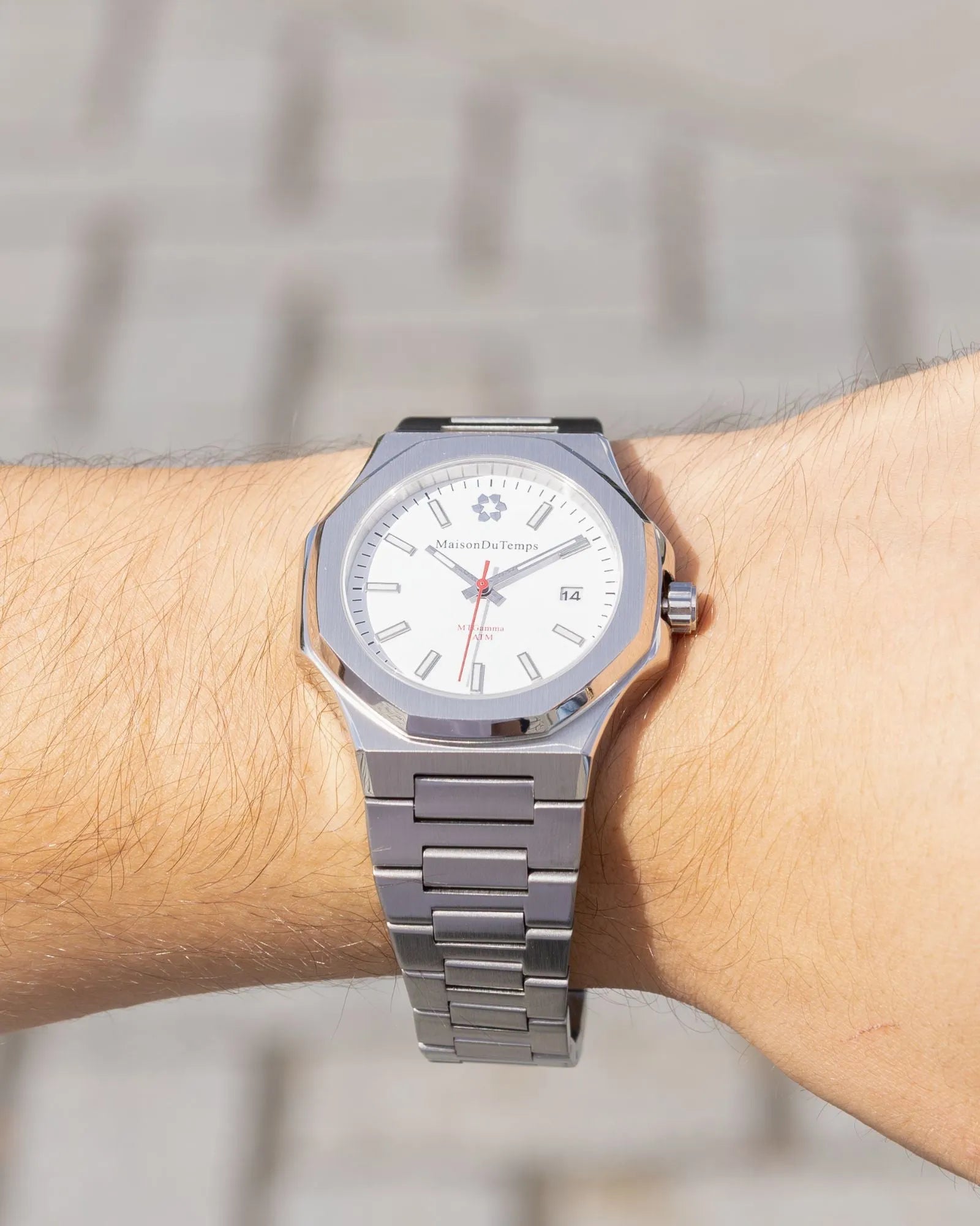 Montre MTGamma Blanc 42mm Quartz Miyota - MaisonDuTemps