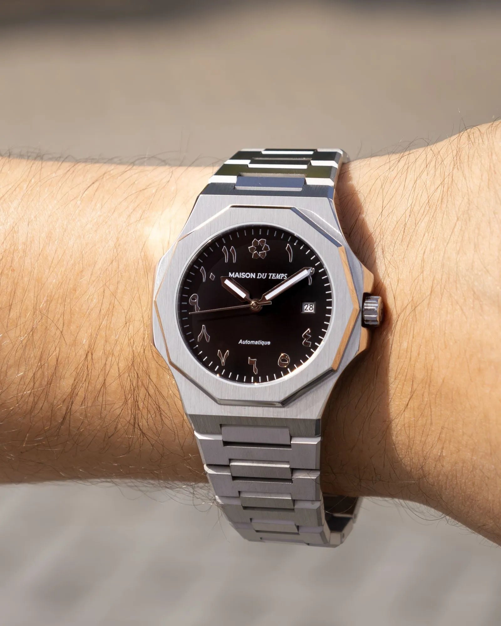 Montre MTZeta Arabic Noir 42mm Automatique Miyota - MaisonDuTemps