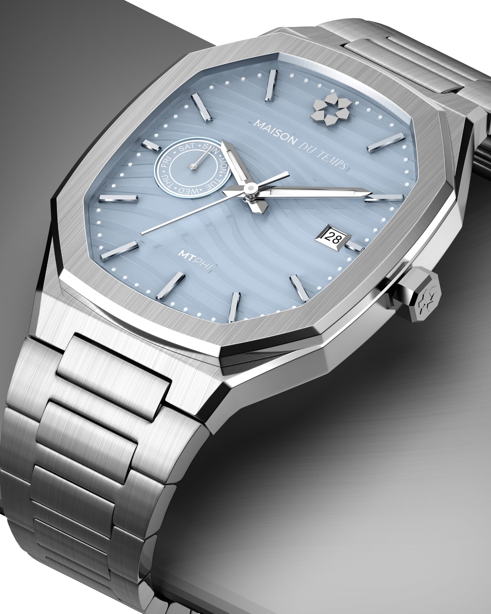 MTPhi Day-Date Bleu Acier