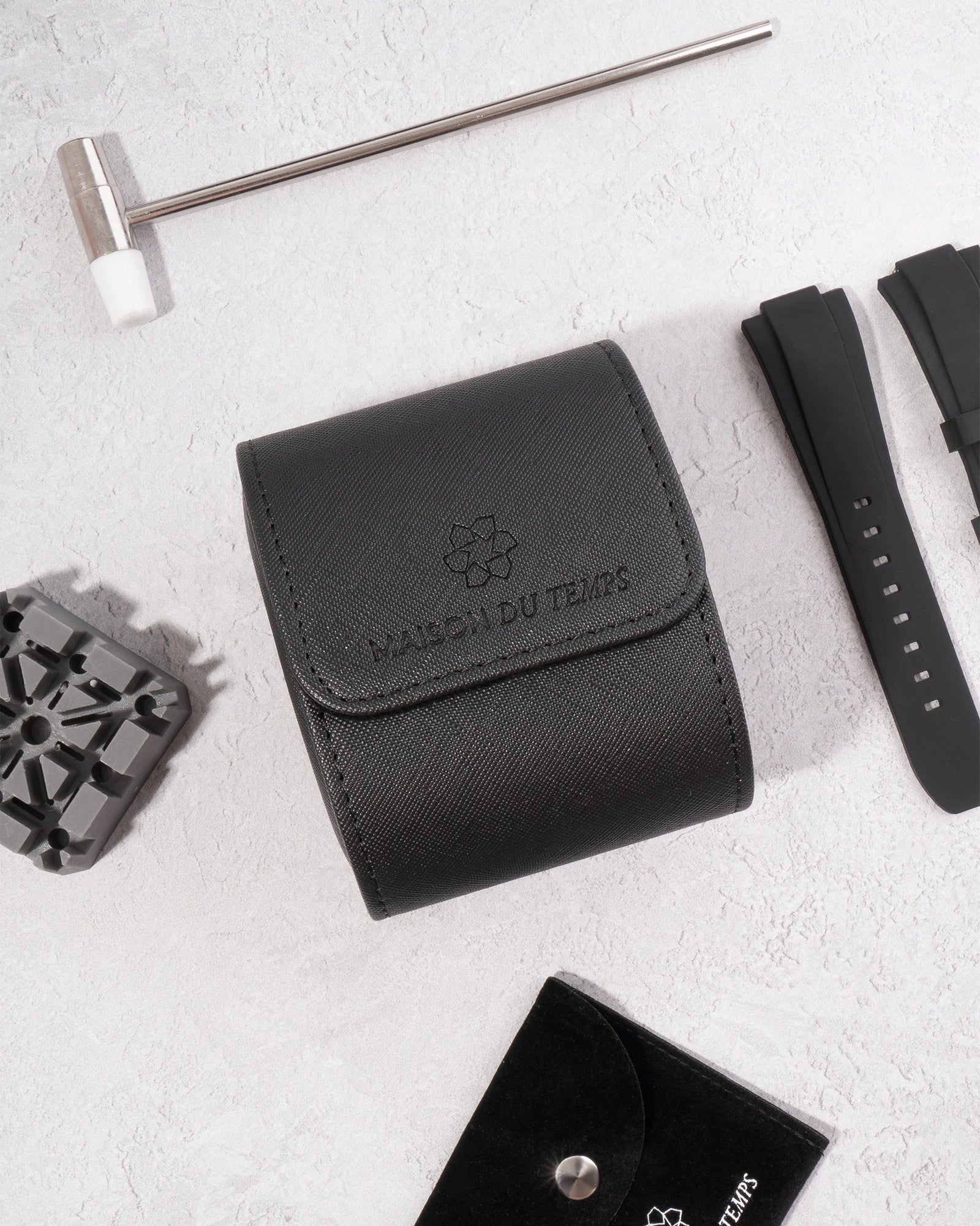 Watch Roll Black - 1 Watch