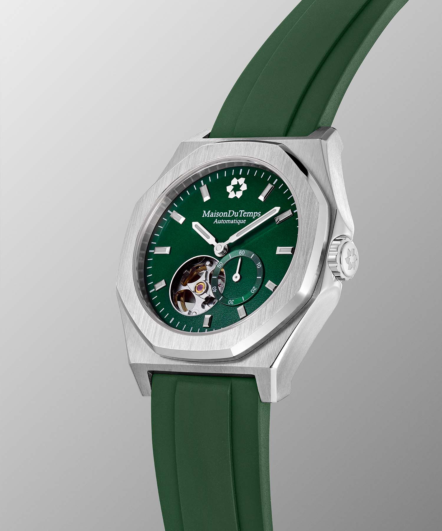Montre Homme MTDelta Coeur Ouvert Vert Macro