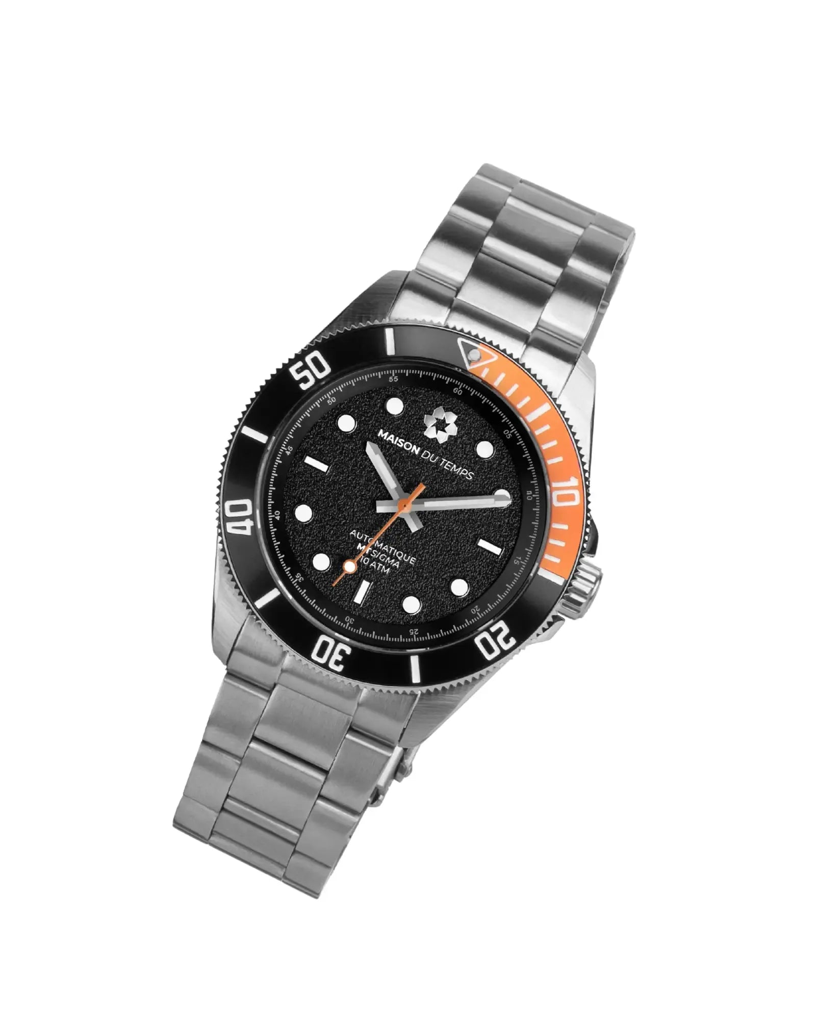 MTSigma Black/Orange Steel Bezel