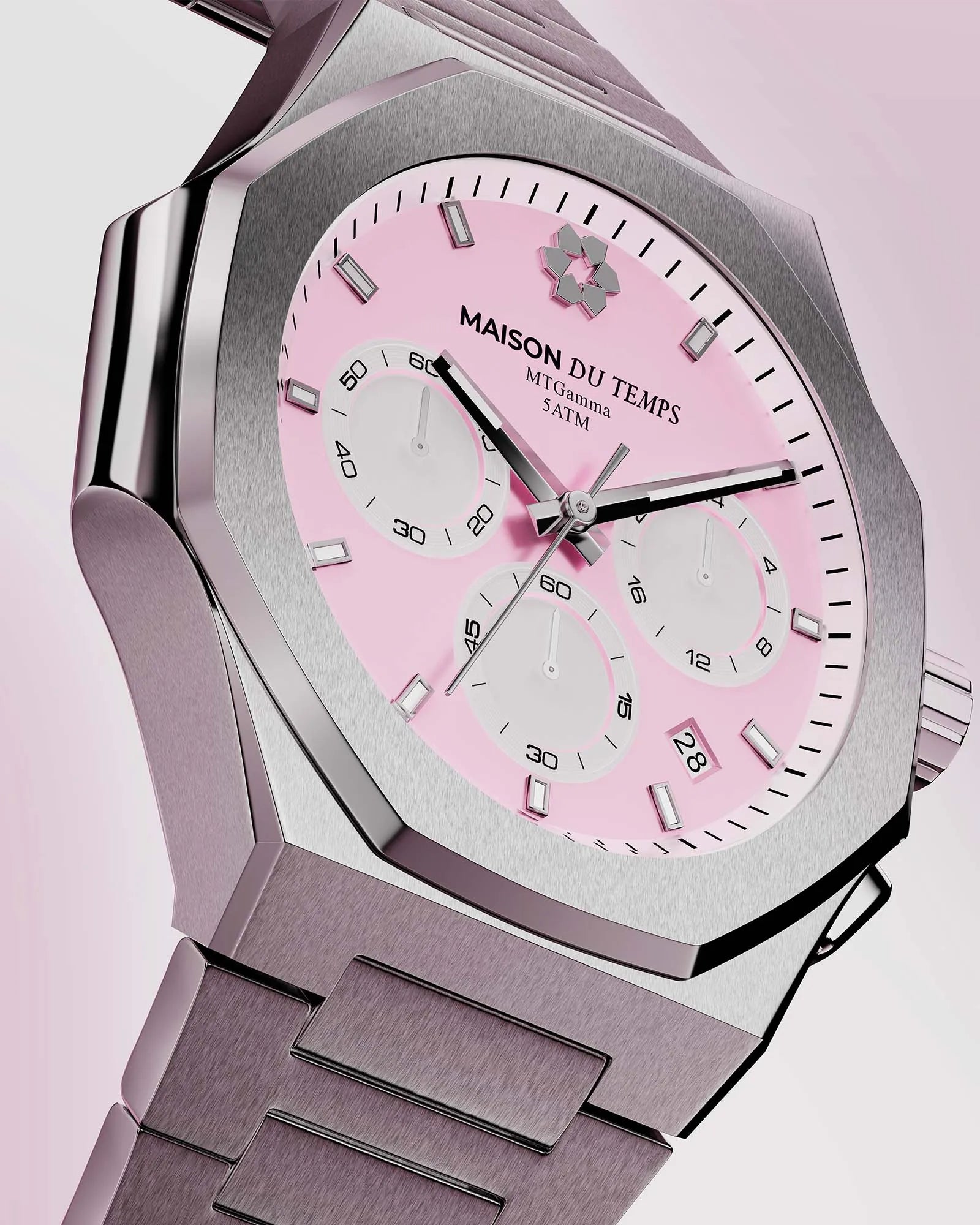 Montre chronographe rose Miyota
