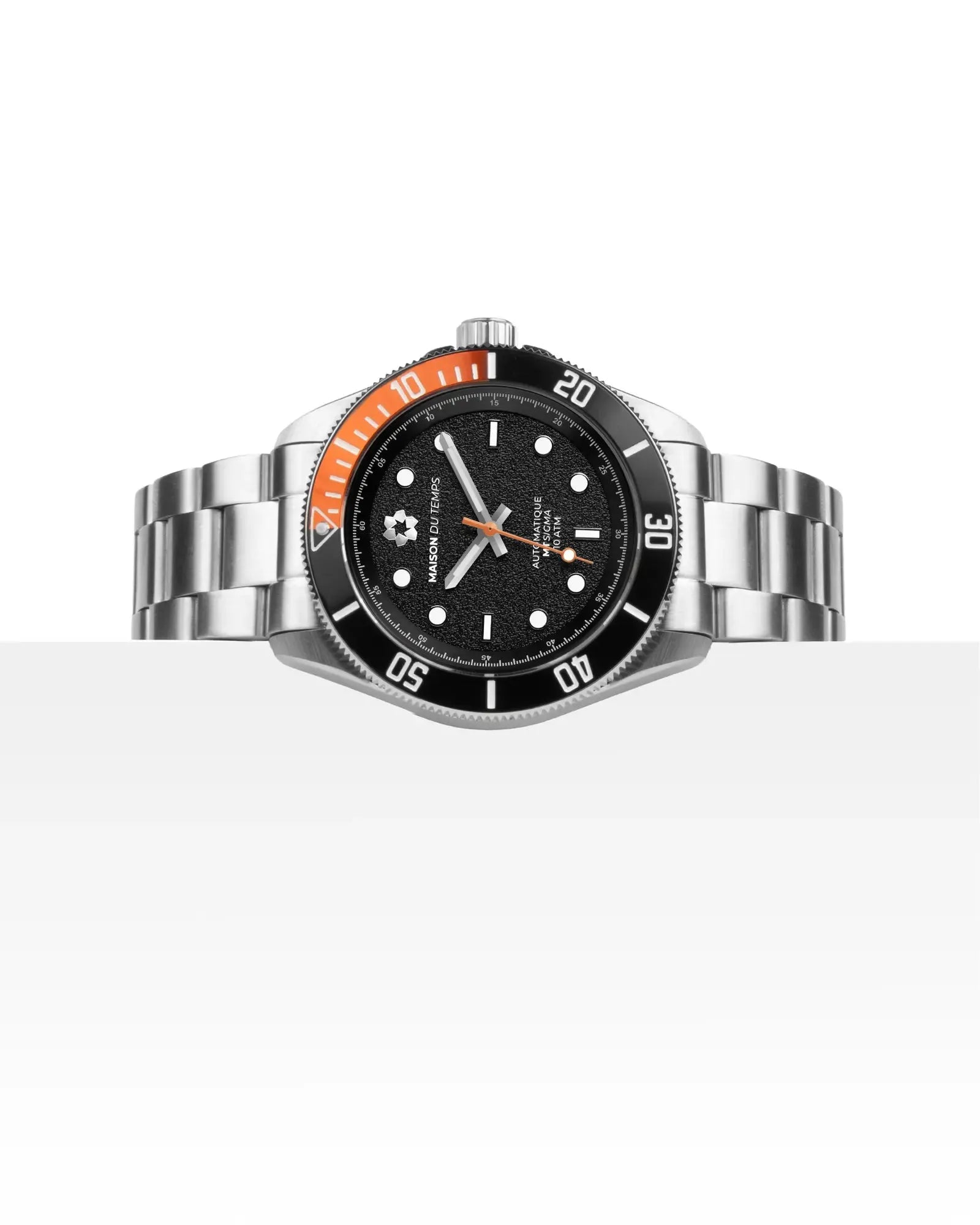 MTSigma Black/Orange Steel Bezel