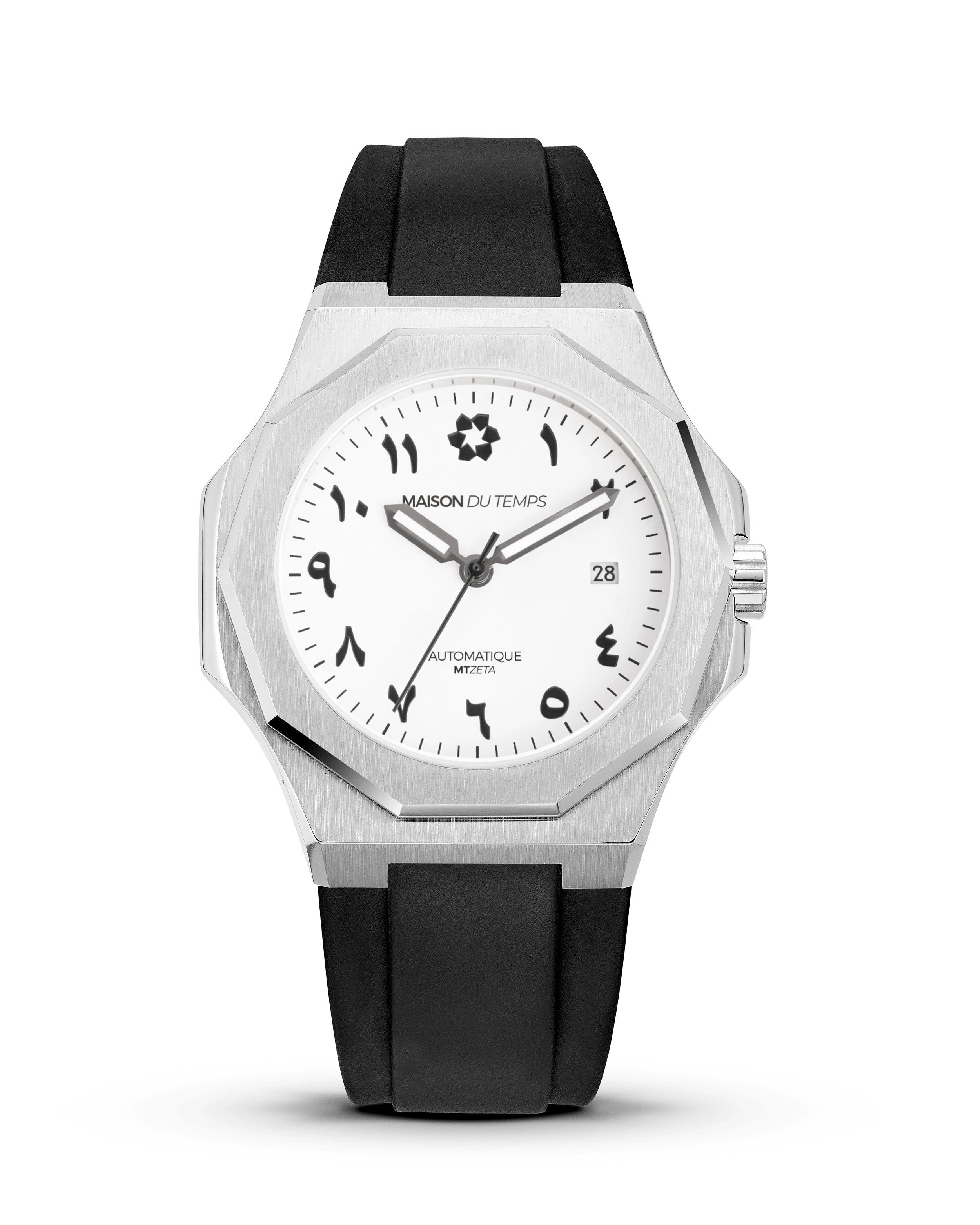 MTZeta Arabic Blanc Silicone Noir