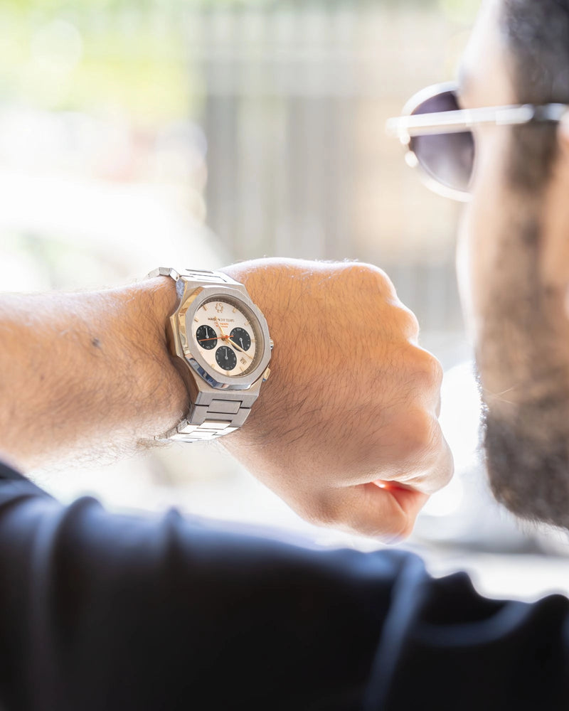 MTGamma Chronographe Blanc Acier