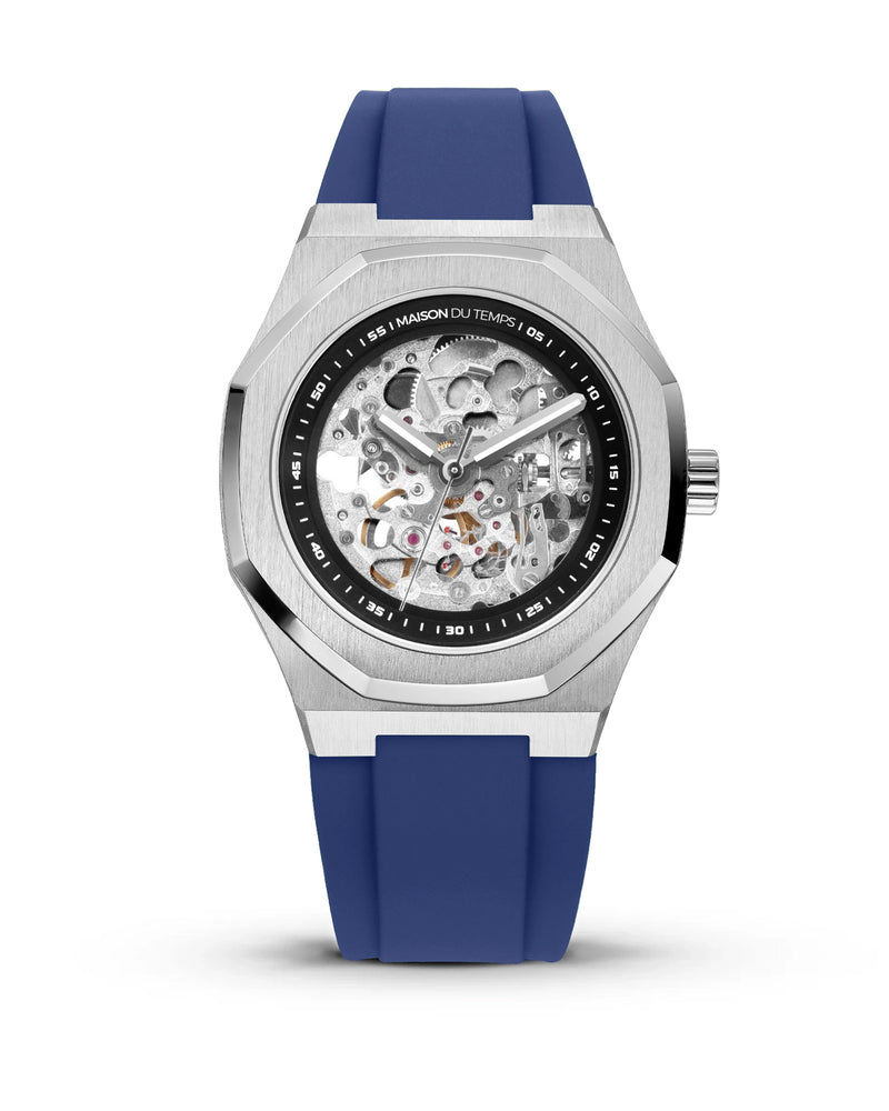 MTBeta Skeleton Miyota Silicone Bleu