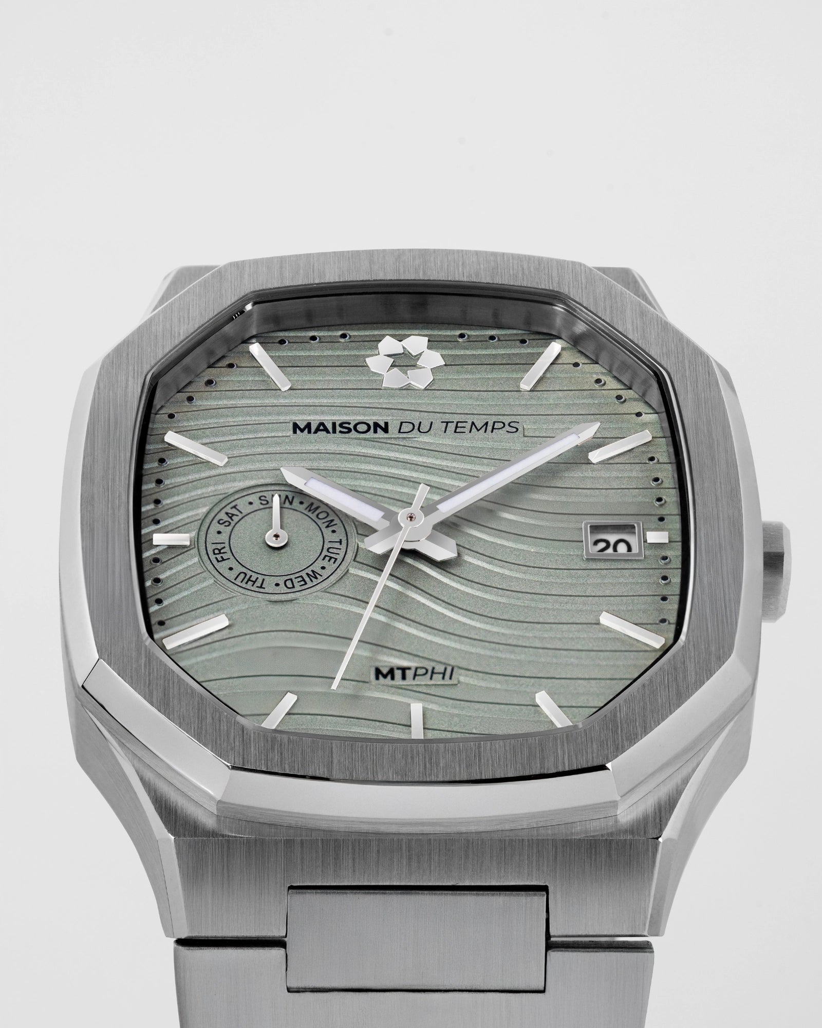MTPhi Day-Date Green Steel