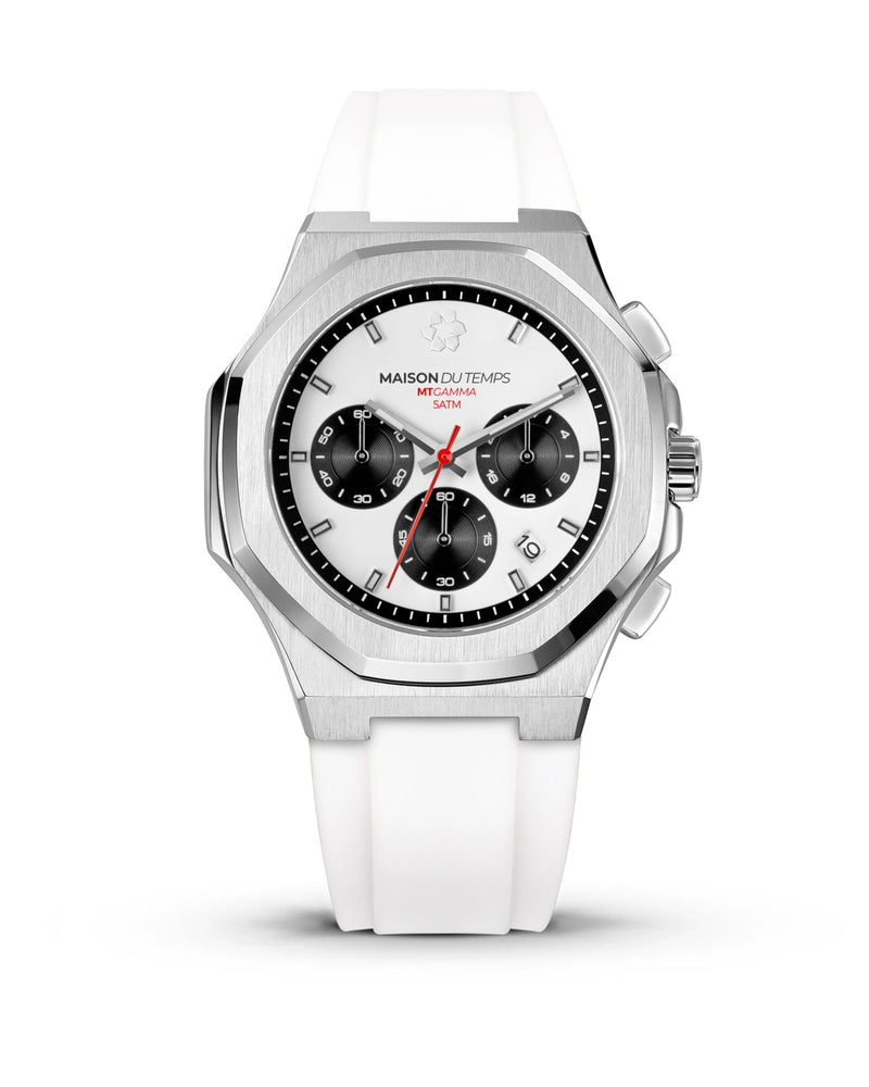 MTGamma Chronographe Blanc Silicone Blanc