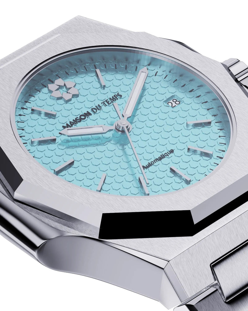 Montre cadran turquoise automatique Miyota 