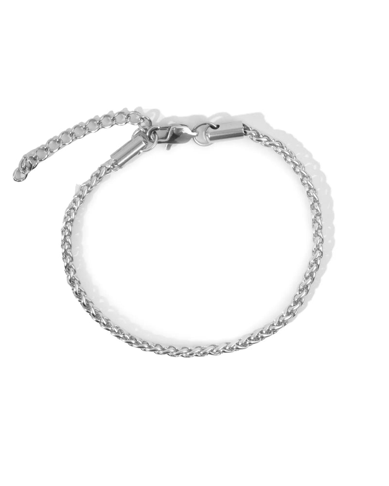 Bracelet Maille Tressée Acier