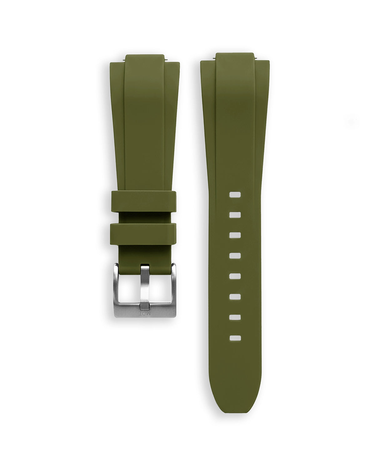 Khakifarbenes Armband 14 mm – Stahlschnalle