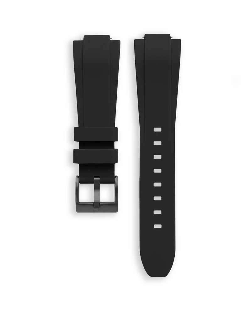 Bracelet Noir 14mm - Boucle Acier Noir