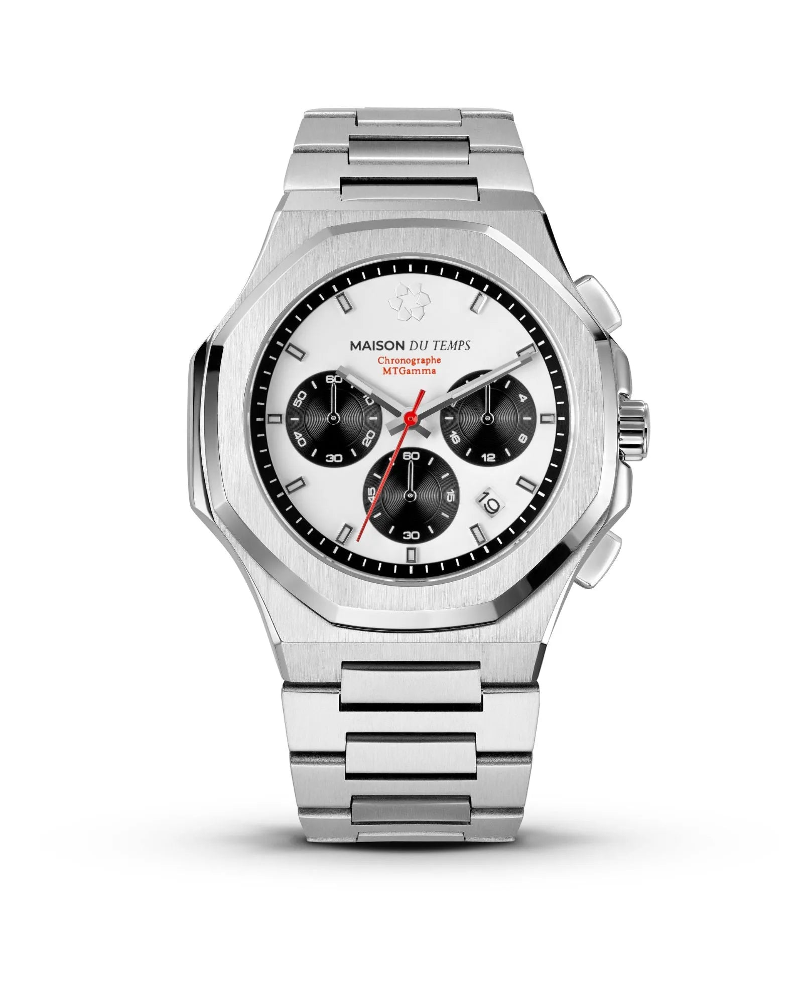 Montre chronographe homme cadran blanc Miyota Quartz 