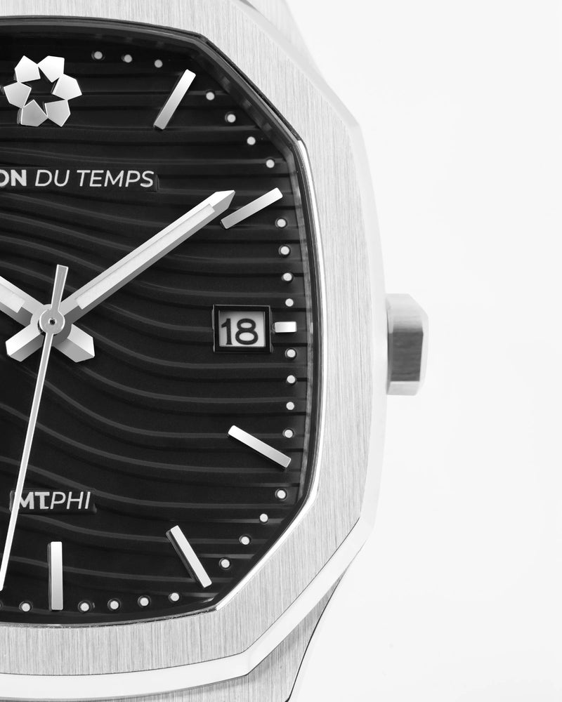 MTPhi Day-Date Noir Acier