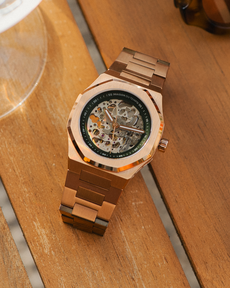 MTBeta Skeleton Rose Gold Acier