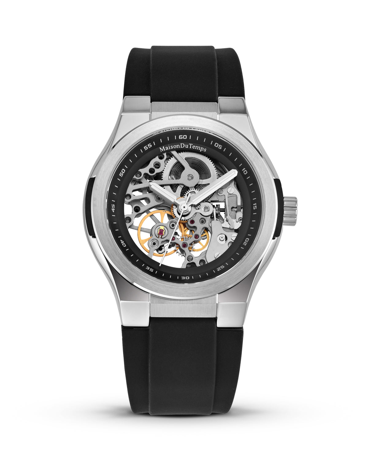 Montre skeleton MTEpsilon Squelettique avec un bracelet noir