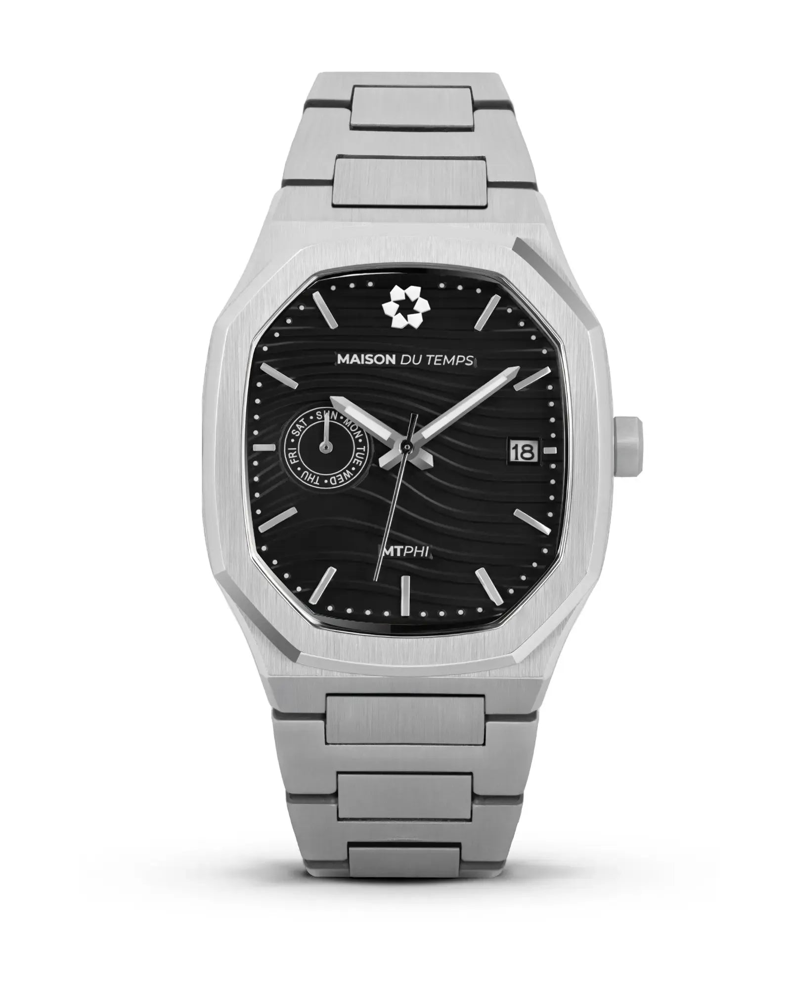 MTPhi Day-Date Noir Acier