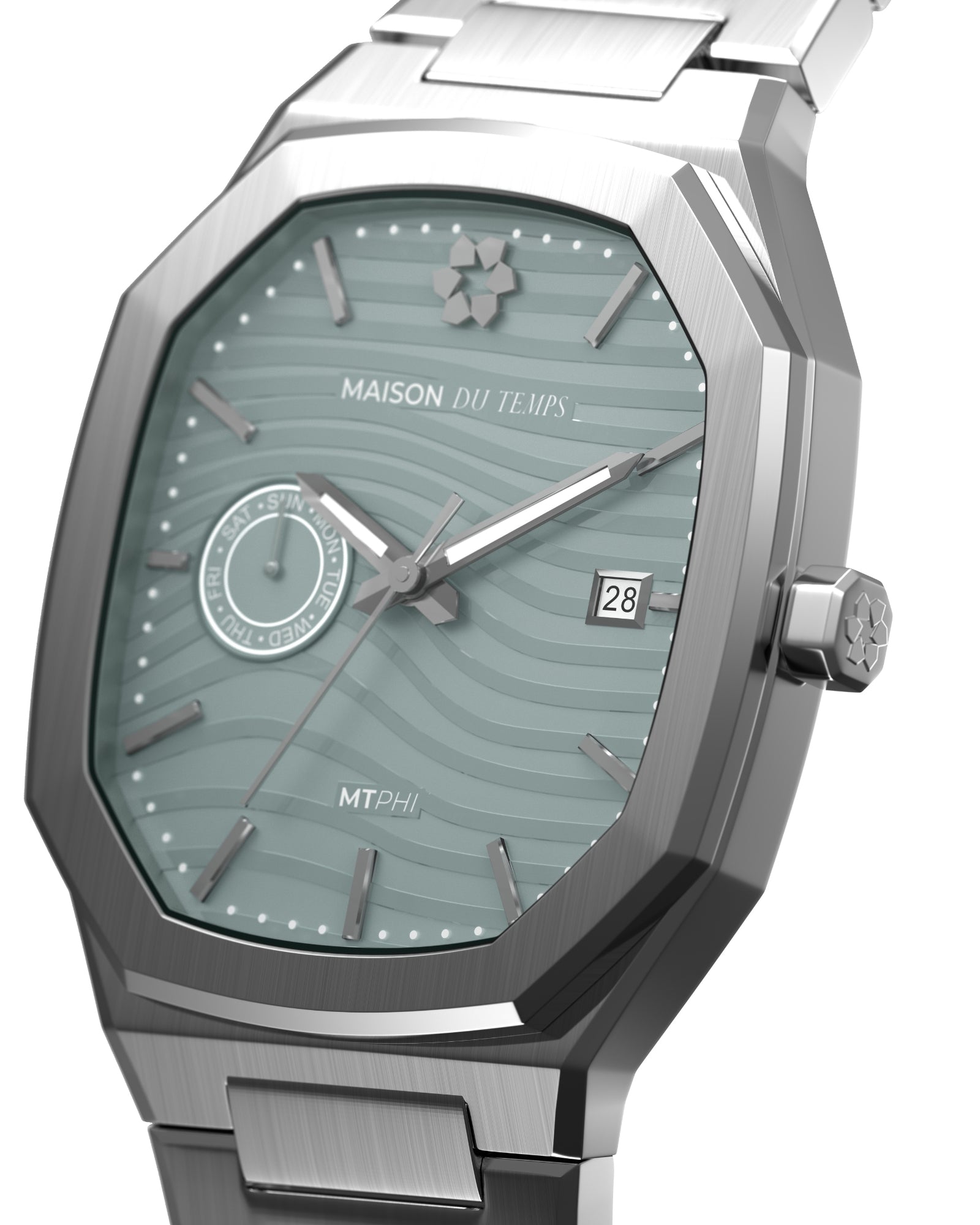 MTPhi Day-Date Vert Acier