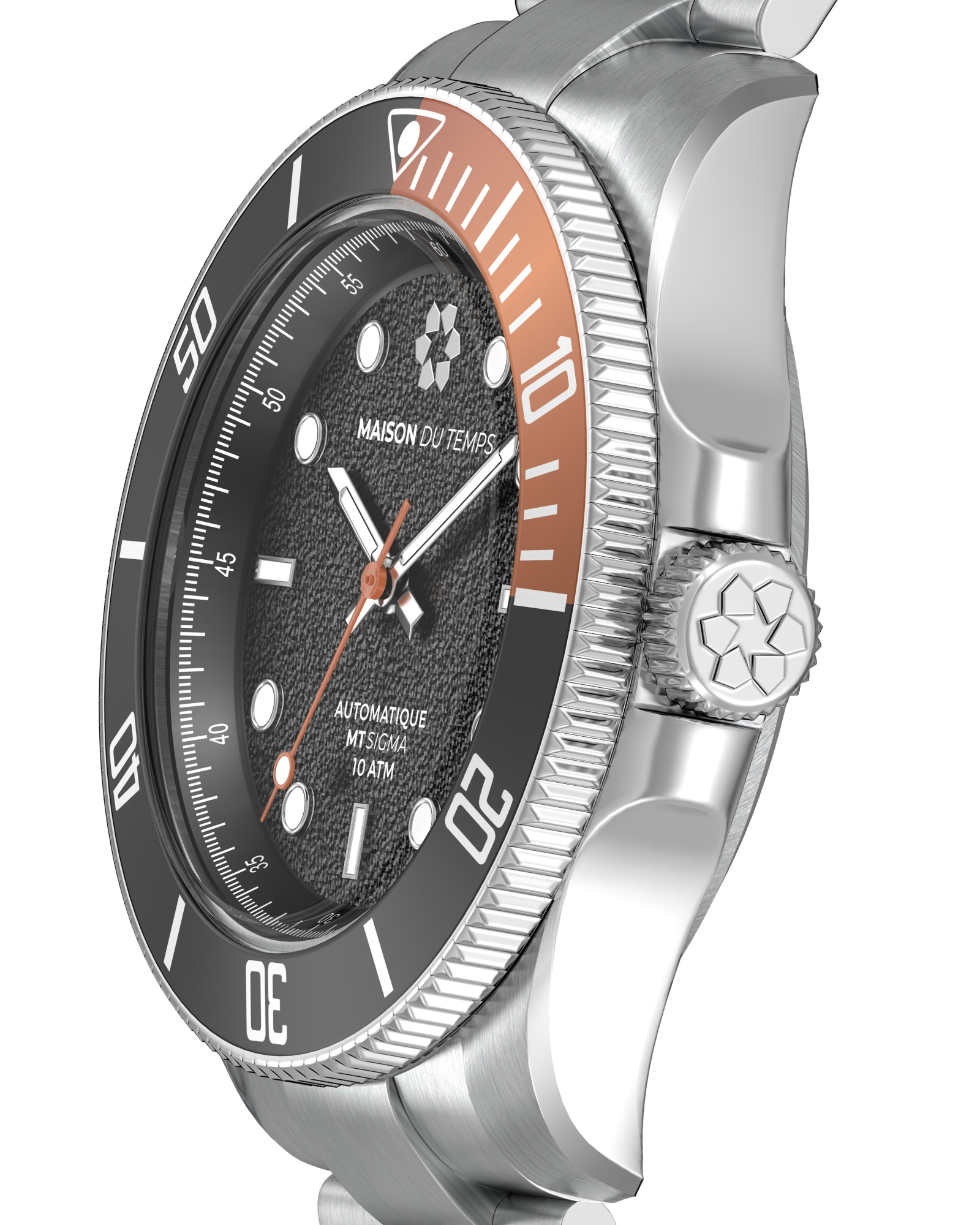 MTSigma Lunette Noir/Orange Acier