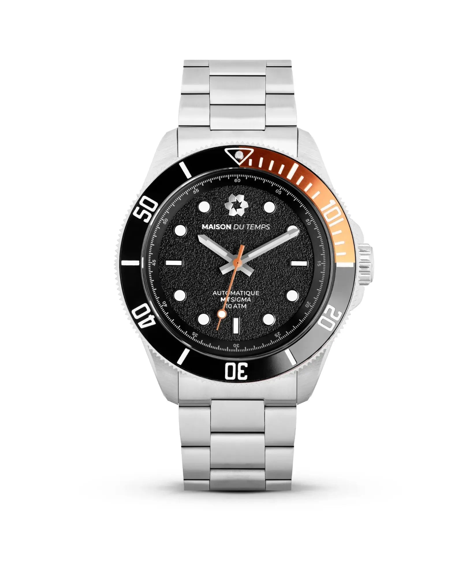 MTSigma Black/Orange Steel Bezel