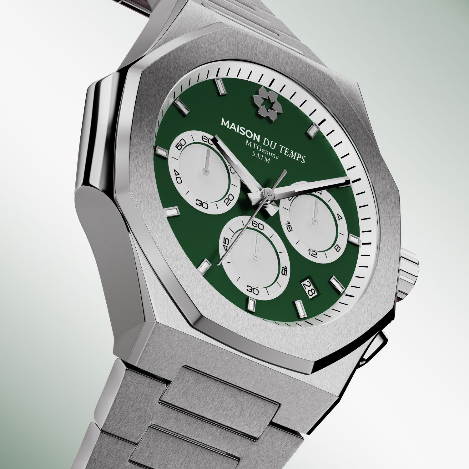 Montre chronographe homme cadran vert seiko