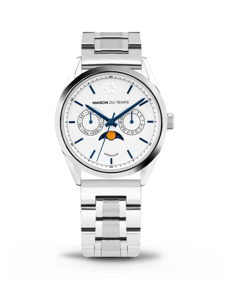 MTOmicron MoonPhase Blanc Acier