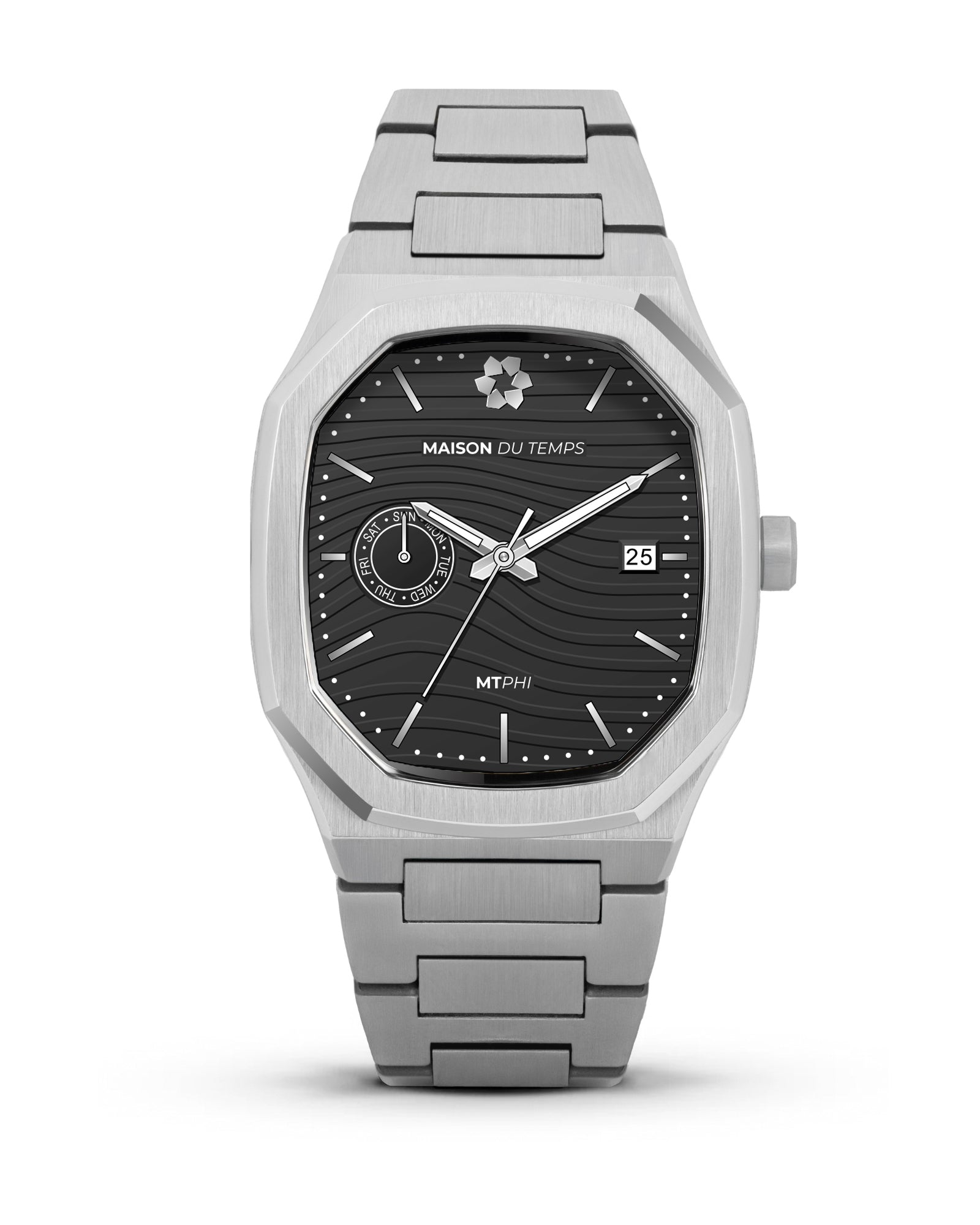 MTPhi Day-Date Noir Acier